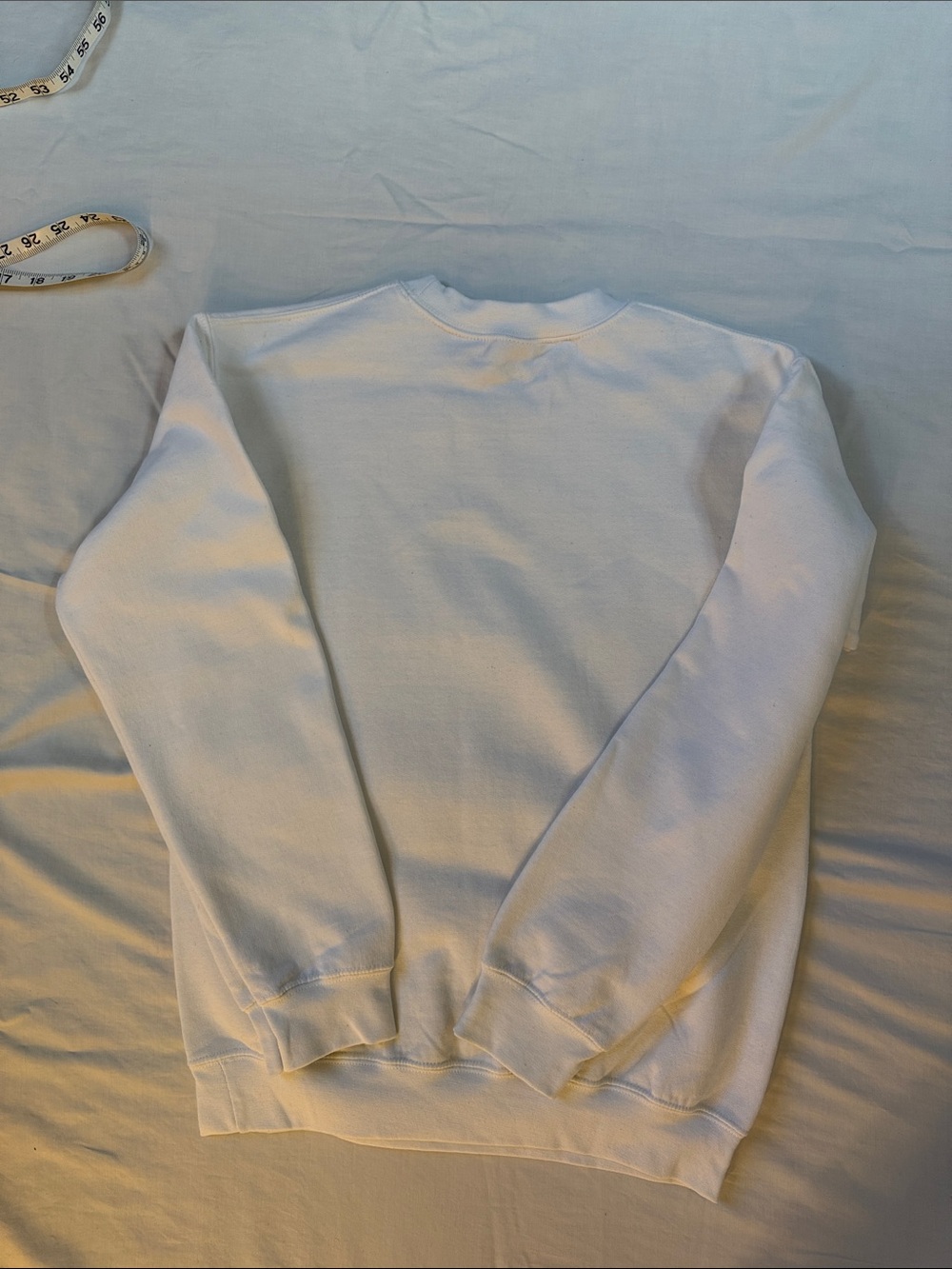 Gildan White Crewneck Sweatshirt with Brown Espresso Martini Graphic - Picture 5 of 5